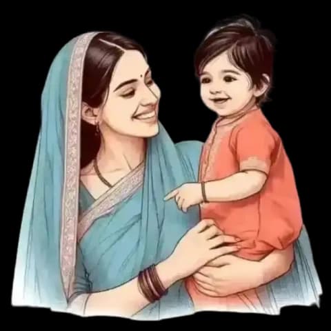 Mother and child enjoying healthy nutrition